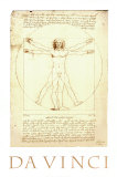 O Homem Vitruviano, c.1492 Pôster por Leonardo da Vinci O Homem Vitruviano, c.1492 Pôster por Leonardo da Vinci