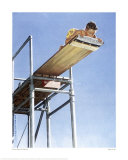 High Dive Giclee Print by Norman Rockwell