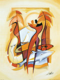 Dans les vagues Affiches par Alfred Gockel
