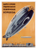 Russian Dirigible Airship Poster Lámina giclée Russian Dirigible Airship Poster Lámina giclée