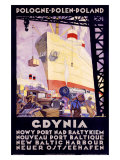 Polish Shipping Port of Gdynia Giclee Print