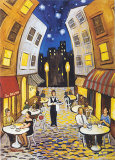 Nighttime Cafe Posters by David Marrocco
