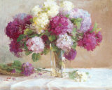 Xiaogang Zhu - Elizabeth's Hydrangeas Plakát