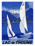 Lac de Thoune - Swiss Lake Poster Lámina giclée