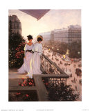 On the Balcony Print by Christa Kieffer