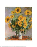 Sunflowers Poster von Claude Monet