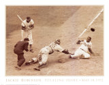 Jackie Robinson marque pour son équipe, 18 mai 1952 Posters par Nat Fein