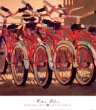 Bicicletas retro Láminas por Darrell Hill