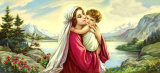 Wiesen-Madonna Poster von Giovanni 