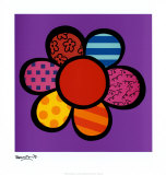 Romero Britto - Flower Power III Reprodukce Romero Britto - Flower Power III Reprodukce
