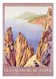 Calanche De Piana Posters af Roger Broders