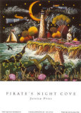 Pirates Night Cove Posters by Jessica Fries