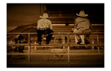 Cowboy Calf Roping Giclee Print by Jim Tunell