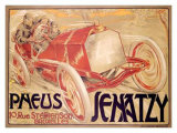 Pneus Jenatzy reproduction procédé giclée par Georges Gaudy
