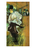 Jane Avril Dancing Giclee Print by Henri de Toulouse-Lautrec