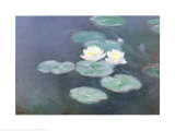 Nympheas Effet du Soir Prints by Claude Monet