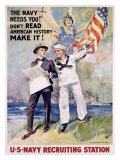 Marine - Ne lisez pas l'histoire américaine reproduction procédé giclée