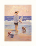 A Day at the Beach Art by Christa Kieffer