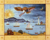 Star Spangled Banner Print by Valerie Wenk