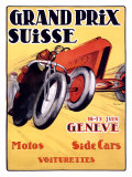 Grand Prix Suisse reproduction procédé giclée par Charles Loupot