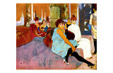 Salon Rue des Moulins reproduction procédé giclée par Henri de Toulouse-Lautrec
