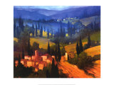 Vue sur une vallée toscane Posters par Philip Craig