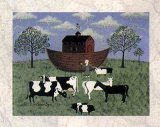 Arche avec grange rouge Poster par Colleen Sgroi