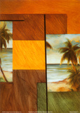 Abstract Palms I Prints
