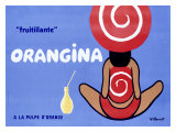 Orangina, Frutillante Giclee Print by Bernard Villemot