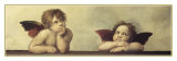 Detail of the Sistine Madonna, c.1514 Posters af Raphael