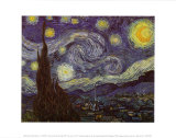 La nuit étoilée, vers 1889 Affiches par Vincent van Gogh