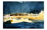 Fly Fishing Saguenay reproduction procédé giclée par Winslow Homer