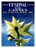 Cannes Film Festival, 1951 Giclee Print by Paul Colin Cannes Film Festival, 1951 Giclee Print by Paul Colin