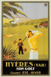 Hyères - Son golf Affiches