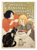 Compagnie Francaise des Chocolats et Thes reproduction procédé giclée par Théophile Alexandre Steinlen