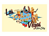 Las Vegas, Sin City Giclee Print