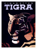 Cigarettes Tigra Giclée-tryk af Paul Colin Cigarettes Tigra Giclée-tryk af Paul Colin