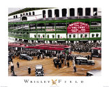Wrigley Field-Stadium Poster von Darryl Vlasak