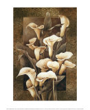 Golden Calla Lilies Posters by Linda Thompson