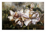Magnolias al amanecer Arte por Fangyu Meng