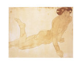 Nudo femminile in posizione prona Serigrafia di Auguste Rodin Nudo femminile in posizione prona Serigrafia di Auguste Rodin