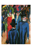 Street Scene in Berlin reproduction procédé giclée par Ernst Ludwig Kirchner