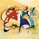 Red, Hot and Blue Strut Poster van Alfred Gockel