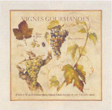 Vignes Gourmandes Prints by Pascal Cessou