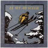 Le Ski au Soleil I Posters by Philippe David