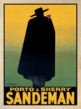 Oporto y sherry Sandeman, 1931 Pósters por Georges Massiot Oporto y sherry Sandeman, 1931 Pósters por Georges Massiot