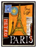 Metro, Paris Print by Katharine Gracey