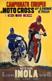 Moto Club Imola Motocross Giclee Print by Pozzi 