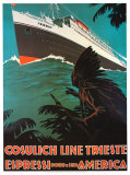Cosulich Line Trieste Print by A. Dondou