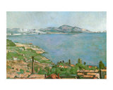Marseilles Bay Posters by Paul Cézanne